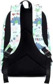 img 1 attached to Dive into Adventure with Acmebon Lightweight Dinosaur Backpacks for Children