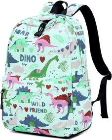 img 3 attached to Dive into Adventure with Acmebon Lightweight Dinosaur Backpacks for Children