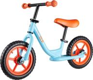 🚲 albott kids balance bike - toddler bike with footrest, lightweight design, adjustable seat & handlebar height, 12 inch inflation-free eva tires, training bike for child age 18 months 2 3 4 5 logo