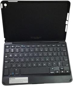 img 3 attached to 🔑 ZAGG Folio Case with Bluetooth Keyboard - iPad mini 4 (Black) | Hinged Design for Ultimate Convenience