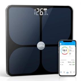 img 4 attached to Roffie Digital Body Fat Scale, Smart BMI Weight Scale with Wireless Connectivity and Accurate Body Composition Analysis, High-Precision Health Monitor up to 400 Lbs, Tempered Glass Design, Syncs with Smartphone APP, Black