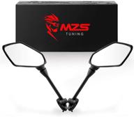 mzs motorcycle mirrors - rear view adjustment abs black for ninja 650 ex650 2009-2017, er-6f er6f 2009-2015 and ninja 1000 z1000sx 2011-2015: find the perfect fit for your bike! logo