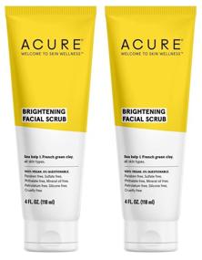 img 2 attached to 🌟 Acure Organics Brightening Facial Scrub, 4 fl. oz, Pack of 2: Unleash Your Skin's Natural Glow!