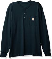 carhartt relaxed heavyweight long sleeve thermal men's clothing in shirts logo