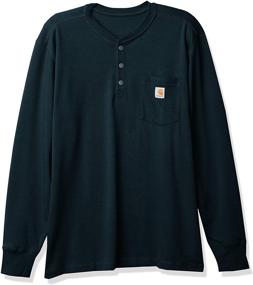 img 2 attached to Carhartt Relaxed Heavyweight Long Sleeve Thermal Men's Clothing in Shirts