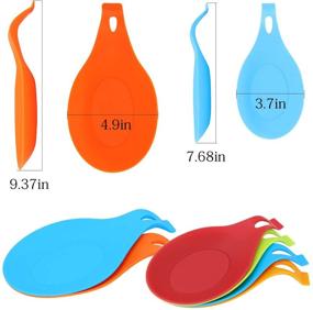 img 3 attached to 🌈 Colorful Silicone Resistant Kitchen Utensil Set