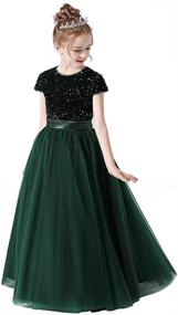 img 4 attached to Glitter Sequin Dresses 💃 for Birthday, Bridesmaids and Girls' Clothing