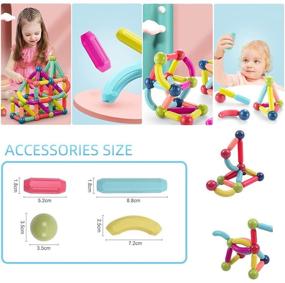 img 3 attached to 🧲 Magnetic Set: Discover Endless Possibilities with the 88 Magnet Building Stacking Kit