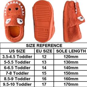 img 1 attached to 🦖 MARITONY Toddler Dinosaur Slippers - Durable Boys' Shoes for Enhanced Traction