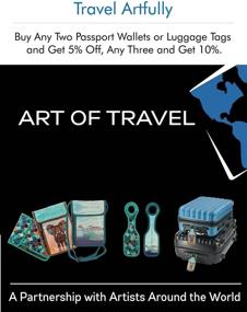 img 3 attached to Neoprene Designer Luggage Tags TRAVEL Travel Accessories