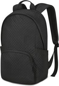 img 4 attached to 🎒 BAGSMART Laptop Backpack for Women, Fits up to 15.6-inch Notebooks, Anti-theft Business Bag for Work, School, College - Black