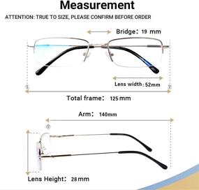 img 3 attached to 👓 Protect Your Eyes with JOSCHOO 2 Pack Blue Light Blocking Reading Glasses for Men and Women - Metal Frame Computer Readers for Anti Eye Strain