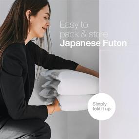 img 2 attached to 🛏️ Foldable Japanese Shiki Futon Mattress for Sleep and Travel - Twin-Long by Luxton Home