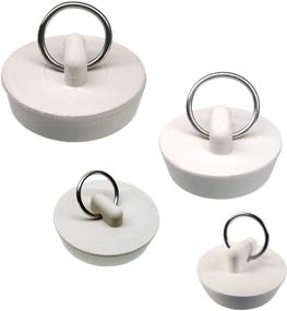 img 4 attached to 🔌 Assorted White Rubber Stoppers (4-Pack) by Danco 80225P