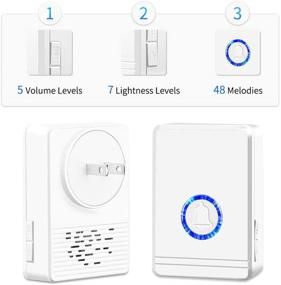 img 3 attached to 🔔 Wireless Weatherproof Ringtones Detector for Driveways