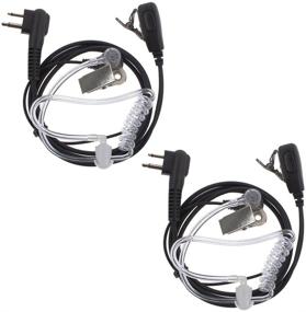 img 4 attached to AOER 2 Pin Air Covert Acoustic Tube Earpiece For Two-Way Radio Walkie Talkie Motorola CP88 CP040 CP200 GP300 (Pack Of 2)