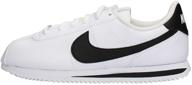 nike cortez basic white black logo