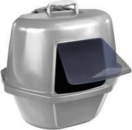 🐈 van ness corner enclosed cat pan, silver, large (cp9): the perfect solution for a clean and stylish litter box logo