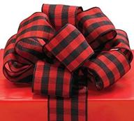 🎀 red plaid ribbon #9 by burton and burton logo