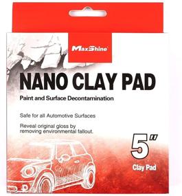 img 1 attached to 🔍 Maxshine 5-inch/125mm Clay Polishing Pad - Enhanced Clay Bar Pad/Disc with Applicator