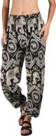 joob joob women's flowy boho 🐘 pants: comfy and casual elephant pajama lounge logo