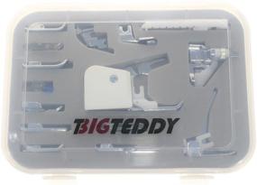 img 3 attached to 🧵 15-Piece Domestic Sewing Machine Snap-On Presser Walking Foot Kit for Brother, Singer, Babylock, Janome, Pfaff, Kenmore, Riccar, Necchi by BIGTEDDY