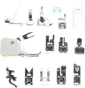 img 2 attached to 🧵 15-Piece Domestic Sewing Machine Snap-On Presser Walking Foot Kit for Brother, Singer, Babylock, Janome, Pfaff, Kenmore, Riccar, Necchi by BIGTEDDY