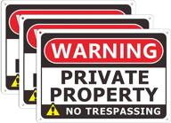 🚫 ultimate defense: trespassing private property aluminum weatherproof solution logo