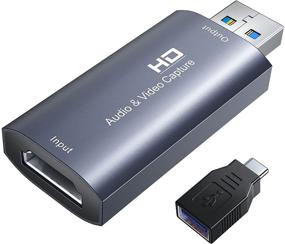 img 4 attached to 📷 Foxnovo Полный HD 1080P HDMI к USB 2.0 Захват видео и аудио карты - Запись с помощью цифровых зеркальных фотоаппаратов, камкордера, экшн-камеры, компьютера, телефона для игр, стриминга, обучения, конференций, прямых трансляций.