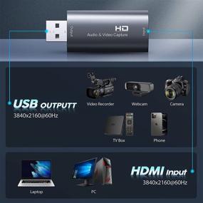 img 1 attached to 📷 Foxnovo Полный HD 1080P HDMI к USB 2.0 Захват видео и аудио карты - Запись с помощью цифровых зеркальных фотоаппаратов, камкордера, экшн-камеры, компьютера, телефона для игр, стриминга, обучения, конференций, прямых трансляций.