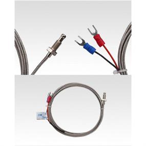 img 2 attached to 🌡️ M6 Temperature Sensor with K Type Thermocouple | 0-800°C Probe | 9.8ft(3m) Wire | Industrial Temperature Controller Compatible