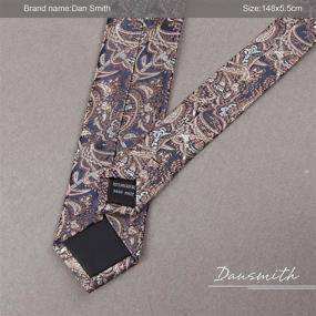 img 1 attached to 👔 Patterned Slim Necktie Microfiber Skinny Tie With Box - Dan Smith