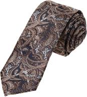 👔 patterned slim necktie microfiber skinny tie with box - dan smith logo