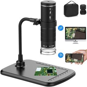 img 4 attached to Upgraded Wireless Digital Microscope: 50X to 1000X WiFi USB Camera with 1080P FHD, Stand & Carrying Bag - Compatible with iPhone, iPad, Samsung Galaxy, Android, Mac, Windows