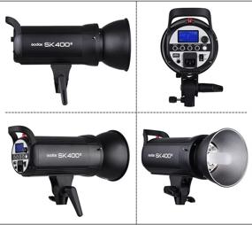 img 2 attached to Godox SK400II Studio Flash Strobe Light, 400Ws Compact Professional Lighting with Godox 2.4G Wireless X System, GN65, 5600K Color Temperature, and 150W Modeling Lamp for E-Commerce, Product, Portrait & Lifestyle Photography