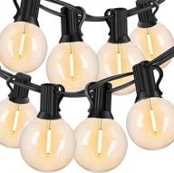 🌟 waterproof led silikang g40 globe string lights with 25 bulbs - ul listed for indoor/outdoor commercial decor, weatherproof for light tents, market cafes, porches, backyards, bistros, parties logo