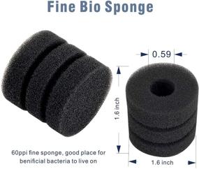 img 1 attached to 🐠 Hygger Super Mini Aquarium Sponge Filter - Ideal for Small Fish Tanks 0.5-5 Gallon Capacity