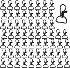 img 4 attached to 80-Count Lanyard Swivel Snap D-Ring Hooks 1.5" Length X 0.75" Width - Ideal for Crafts and Purse Hardware