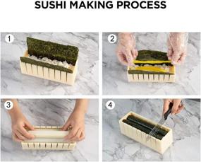 img 2 attached to 🍣 Off White Complete Sushi Making Kit