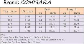 img 1 attached to 👗 COMISARA 6M-9T Kids Pageant Flower Girl Dress: Perfect Party & Wedding Attire for Little Girls