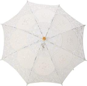 img 4 attached to Delaman Umbrella Handmade Embroidery Photography Umbrellas