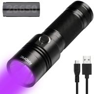 🔦 ahome v3 uv blacklight flashlight: usb rechargeable, 10w 395nm ultraviolet led lamp with 5000mah battery for scorpion detection and pet urine detection logo
