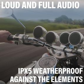 img 1 attached to 🏍️ BOSS Audio Systems MC475BA Motorcycle Speaker Sound System - Bluetooth, Amplified, Weatherproof, 3 Inch Speakers, Volume Control, ATVs & UTVs Compatible