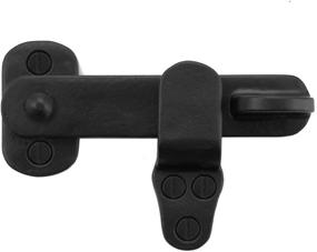 img 4 attached to 🔒 Brass Valley 4" Black Flip Latch - Premium Solid Cast Brass for Quality & Style