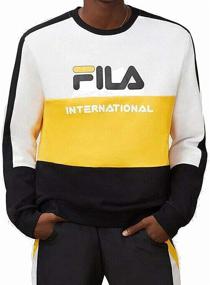 img 3 attached to Fila Bravo Sweatshirt White Black Men's Clothing for Active