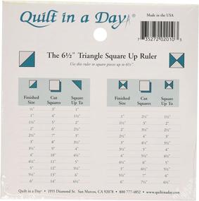img 1 attached to 🧵 Quilt In A Day Triangle Square Ruler: Original Version - 1-Pack for Effortless Quilting!