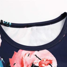 img 2 attached to LYXIOF Floral Dresses with Convenient Pockets for Girls' Casual Clothing