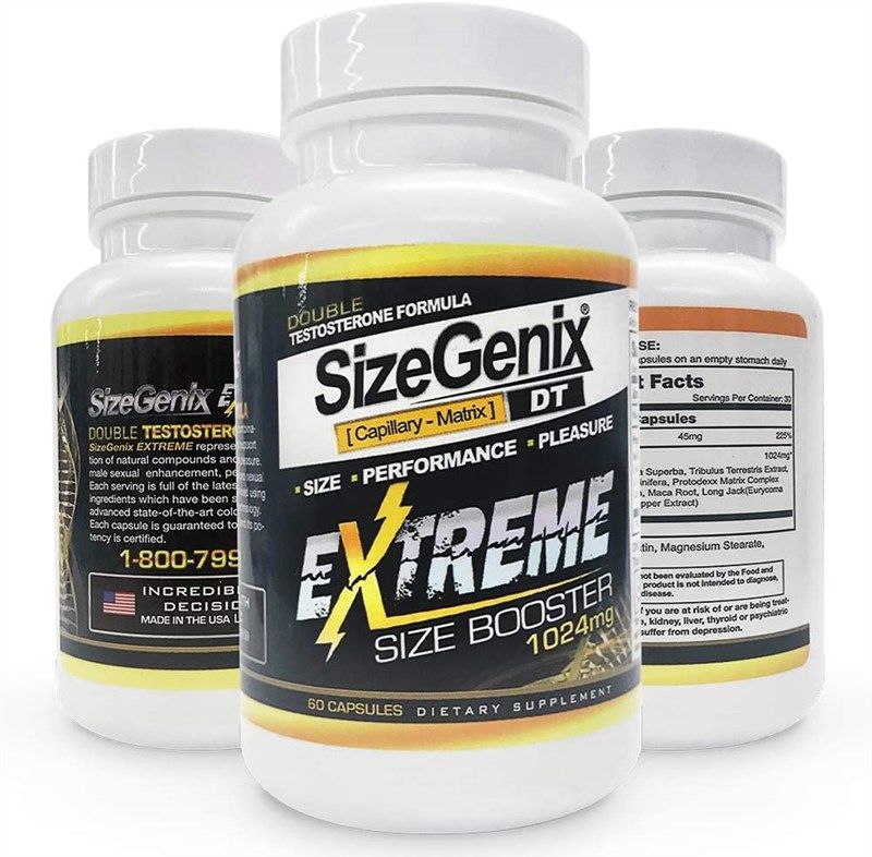 sizegenix extreme booster supplement capsules 로고