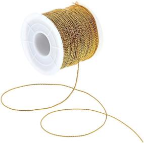 img 2 attached to 💎 High-Quality Jewelry Making String Cord Set: 100 Yards, Gold and Silver, 6-Pack