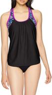 zeroxposur womens links action tankini women's clothing logo